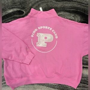 New Victoria's Secret Pink Sports Club  (XL) Double Zip Jacket Fleece NWT